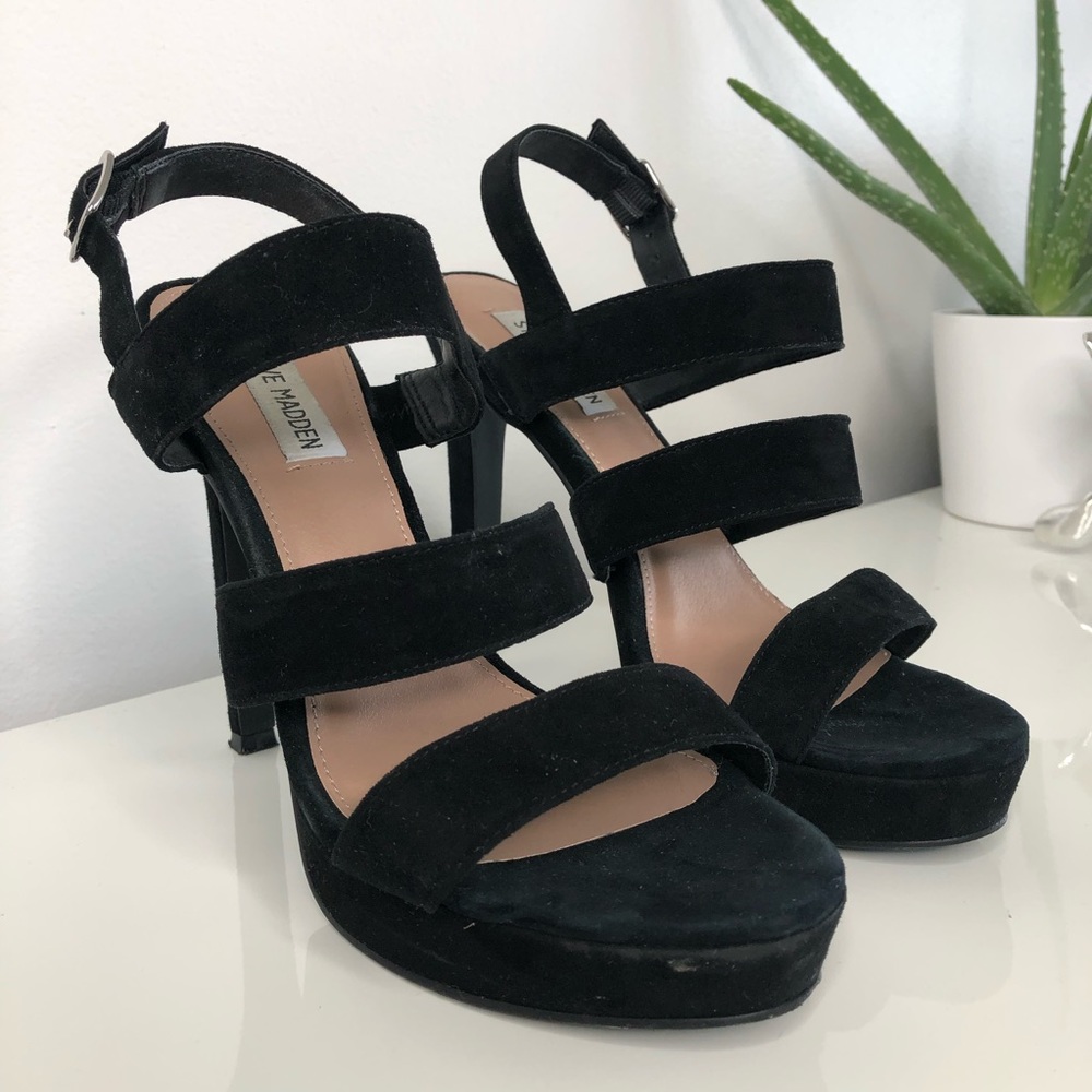 Steve Madden Glam suede heels Size 9